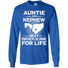 Load image into Gallery viewer, Auntie And Nephew – Best Partners In Crime For Life, Best mother’s day - Long Sleeve T-Shirt