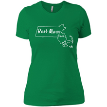 Load image into Gallery viewer, Best Mom Ever Shirt Massachusetts Mothers Day - Ladies' Boyfriend T-Shirt