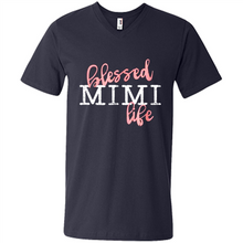 Load image into Gallery viewer, Blessed Mimi Life Shirt Gift for Grandma Mother’s Day - Men's V-Neck