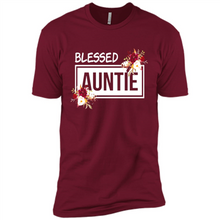 Load image into Gallery viewer, Blessed Auntie Funny Mother’s Day - Premium Short Sleeve T-Shirt