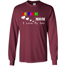 Load image into Gallery viewer, Autism mon t shirt Mothers Day - Long Sleeve T-Shirt