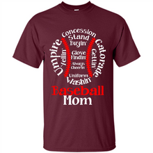 Load image into Gallery viewer, Baseball Mom Tee-Mother’s Day 2019 - Shirt