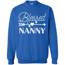 Load image into Gallery viewer, Blessed Nanny Christmas Mother’s Day Birthday Grandma - Sweatshirt
