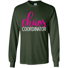 Load image into Gallery viewer, Chaos Coordinator mom is boss Mothers Day - Long Sleeve T-Shirt