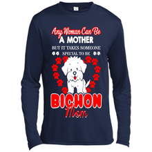 Load image into Gallery viewer, Any Woman Can Be A Mother But It Takes Someone Bichon Mom - Canvas Long Sleeve T-Shirt