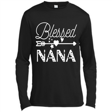 Load image into Gallery viewer, Blessed Nana Christmas Mother’s Day Birthday Grandma - Canvas Long Sleeve T-Shirt