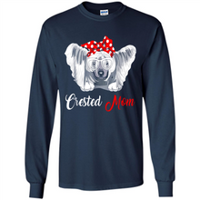 Load image into Gallery viewer, Chinese Crested Mom Tshirt, Birthday Gift, Mother Day Outfit - Long Sleeve T-Shirt