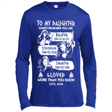Load image into Gallery viewer, Always Remember Daughter Mom Viking - Canvas Long Sleeve T-Shirt
