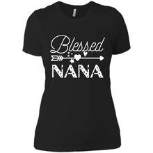 Load image into Gallery viewer, Blessed Nana Christmas Mother’s Day Birthday Grandma - Ladies' Boyfriend T-Shirt