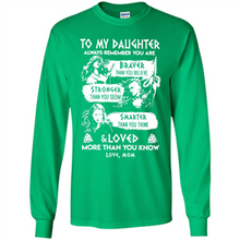 Load image into Gallery viewer, Always Remember Daughter Mom Viking - Long Sleeve T-Shirt