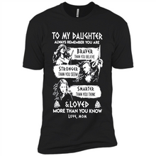 Load image into Gallery viewer, Always Remember Daughter Mom Viking - Premium Short Sleeve T-Shirt