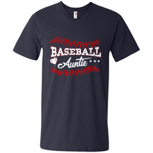 Load image into Gallery viewer, Baseball Auntie Softball Auntie Funny Gift For Mother’s Day - Men's V-Neck