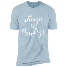 Load image into Gallery viewer, Allergic To Mondays T-Shirt Funny Women’s Mom Mama Mother - Premium Short Sleeve T-Shirt