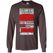 Load image into Gallery viewer, BASEBALL MOM, NEVER GIVE UP Mother’s Day - Long Sleeve T-Shirt