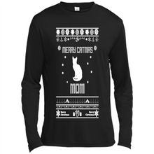 Load image into Gallery viewer, Cats T Shirt Hoodie Merry Catmas Mom Mother’s Day - Canvas Long Sleeve T-Shirt