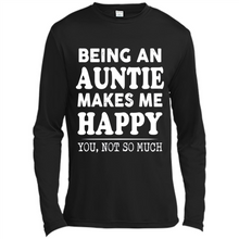 Load image into Gallery viewer, Being An Auntie Makes Me Happy, You Not So Much Funny mother’s day Gift - Canvas Long Sleeve T-Shirt