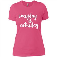 Load image into Gallery viewer, Cats T Shirt Hoodie Everyday Is Caturday Mother’s Day Gift ideas - Ladies' Boyfriend T-Shirt