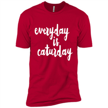 Load image into Gallery viewer, Cats T Shirt Hoodie Everyday Is Caturday Mother’s Day Gift ideas - Premium Short Sleeve T-Shirt