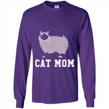 Load image into Gallery viewer, Birman Cat Mom – Mothers Day - Long Sleeve T-Shirt