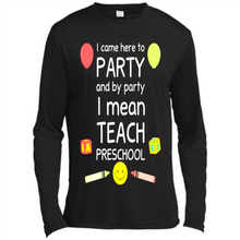 Load image into Gallery viewer, Came to Party By Party I Mean Teach Preschool Mother’s - Canvas Long Sleeve T-Shirt
