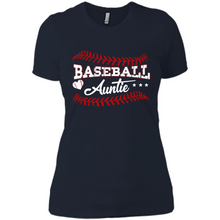 Load image into Gallery viewer, Baseball Auntie Softball Auntie Funny Gift For Mother’s Day - Ladies' Boyfriend T-Shirt