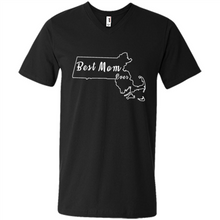 Load image into Gallery viewer, Best Mom Ever Shirt Massachusetts Mothers Day - Men's V-Neck