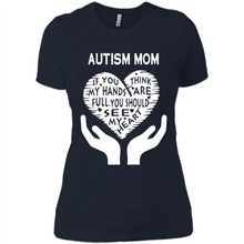 Load image into Gallery viewer, AUTISM MOM Mother’s Day - Ladies' Boyfriend T-Shirt