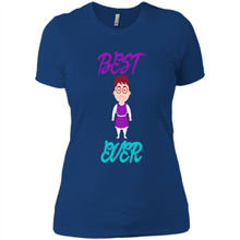 Load image into Gallery viewer, Best Mom Ever Cartoon Mother’s Day - Ladies' Boyfriend T-Shirt