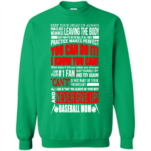 Load image into Gallery viewer, BASEBALL MOM, NEVER GIVE UP Mother’s Day - Sweatshirt