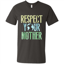 Load image into Gallery viewer, Earth Day Shirt Respect Your Mother Vintage - Men's V-Neck