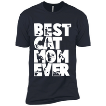 Load image into Gallery viewer, BEST CAT MOM EVER A LIFE WITH CATS - Premium Short Sleeve T-Shirt