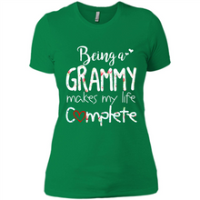 Load image into Gallery viewer, Being A Grandmy Makes My Life Complete – Memorable Mother’s Day Gift For Grandmother - Ladies' Boyfriend T-Shirt