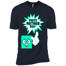 Load image into Gallery viewer, Cute Emoji With Heart Balloon Happy Mother Day - Premium Short Sleeve T-Shirt