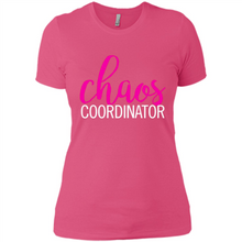 Load image into Gallery viewer, Chaos Coordinator mom is boss Mothers Day - Ladies' Boyfriend T-Shirt