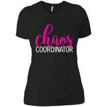 Load image into Gallery viewer, Chaos Coordinator mom is boss Mothers Day - Ladies' Boyfriend T-Shirt