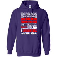 Load image into Gallery viewer, BASEBALL MOM, NEVER GIVE UP Mother’s Day - Hoodie
