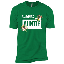 Load image into Gallery viewer, Blessed Auntie Funny Mother’s Day - Premium Short Sleeve T-Shirt