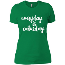Load image into Gallery viewer, Cats T Shirt Hoodie Everyday Is Caturday Mother’s Day Gift ideas - Ladies' Boyfriend T-Shirt