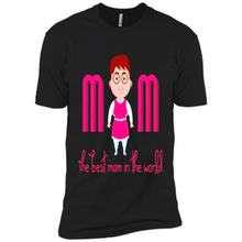 Load image into Gallery viewer, Best Mom World Cartoon Mother’s Day - Premium Short Sleeve T-Shirt