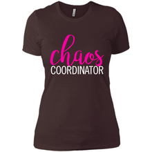 Load image into Gallery viewer, Chaos Coordinator mom is boss Mothers Day - Ladies' Boyfriend T-Shirt