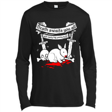 Load image into Gallery viewer, Death Awaits You All With Big Pointy Teeth - Canvas Long Sleeve T-Shirt