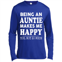 Load image into Gallery viewer, Being An Auntie Makes Me Happy, You Not So Much Funny mother’s day Gift - Canvas Long Sleeve T-Shirt