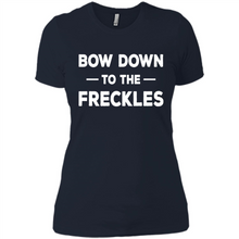 Load image into Gallery viewer, Bow Down to the Freckles Ginger Pride Mother’s Day - Ladies' Boyfriend T-Shirt