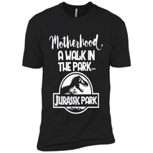 Load image into Gallery viewer, Best Mother’s Day Gift. Motherhood A Walk In The Park Jurassic Park - Premium Short Sleeve T-Shirt