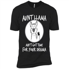 Load image into Gallery viewer, Aunt Llama – Ain’t Got Time For Your Drama  – Best Mother’s Day Gift For Auntie - Premium Short Sleeve T-Shirt