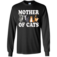 Load image into Gallery viewer, Cats T Shirt Hoodie Mother of Cats Mother’s Day1 - Long Sleeve T-Shirt