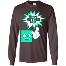 Load image into Gallery viewer, Cute Emoji With Heart Balloon Happy Mother Day - Long Sleeve T-Shirt