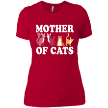 Load image into Gallery viewer, Cats T Shirt Hoodie Mother of Cats Mother’s Day1 - Ladies' Boyfriend T-Shirt