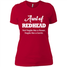 Load image into Gallery viewer, Aunt Of Redhead Definition Funny For Aunt On mother’s day - Ladies' Boyfriend T-Shirt