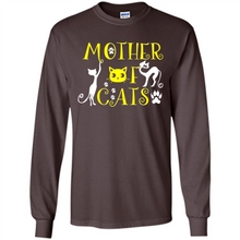 Load image into Gallery viewer, Cats T Shirt Hoodie Mother of Cats Mother’s Day - Long Sleeve T-Shirt